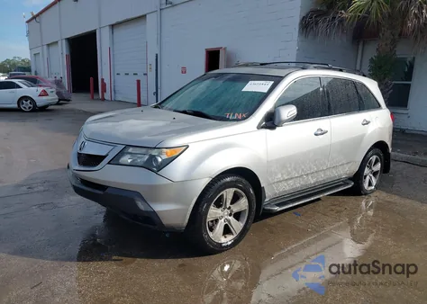 2012 Acura Mdx Technology Package z USA, uszkodzony, nr VIN 2HNYD2H32CH510846